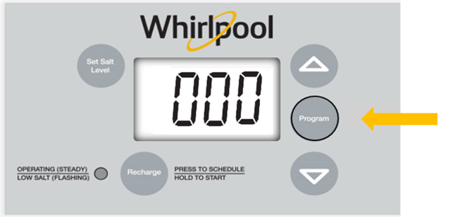 whirlpool screen 000 program